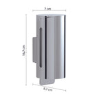 Distributore di sapone da 300 ml modello Zanzibar di Gedy in Acciaio Inox - Cromato