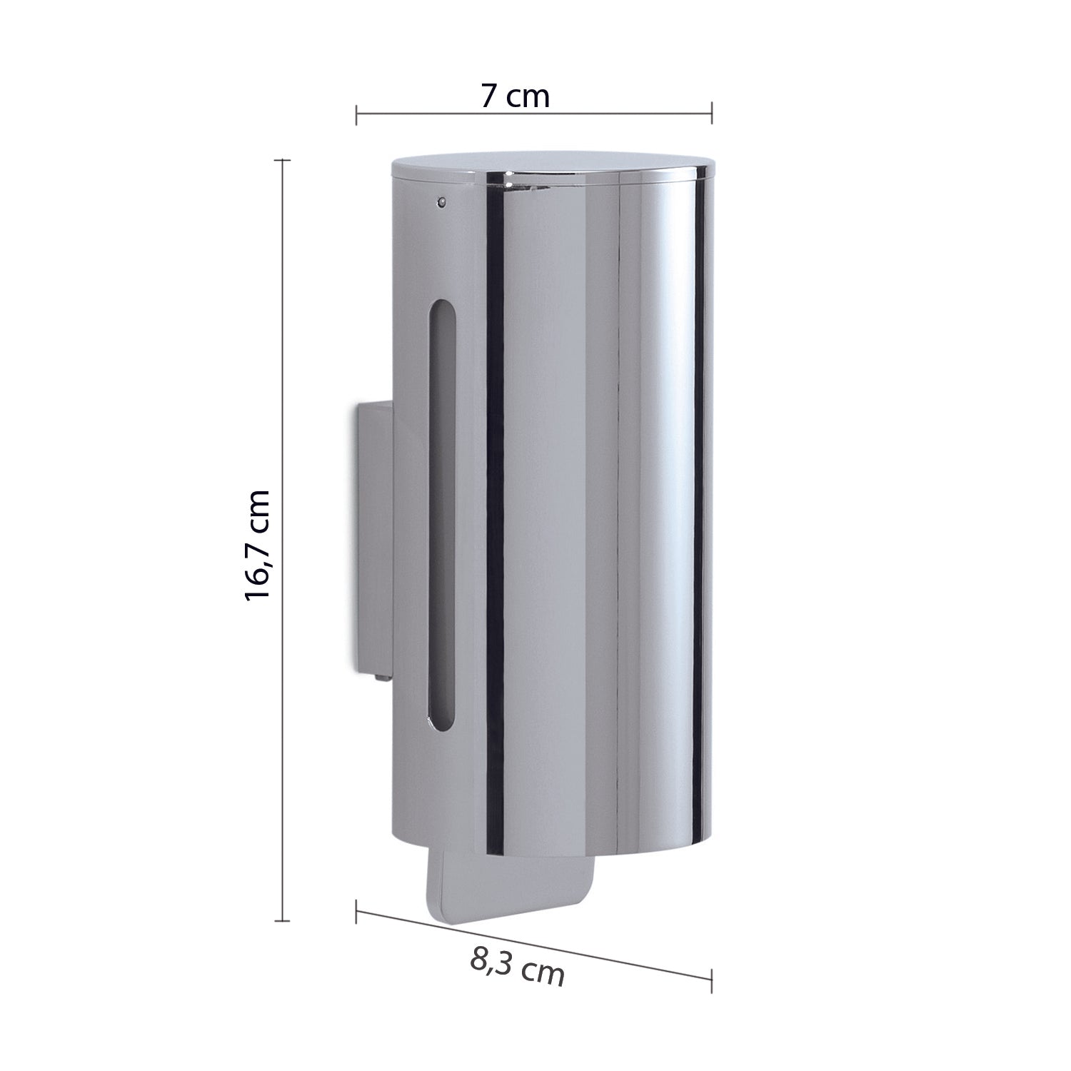 Distributore di sapone da 300 ml modello Zanzibar di Gedy in Acciaio Inox - Cromato