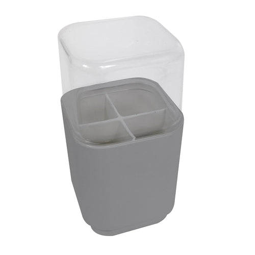 Porta testine per spazzolino elettrico da appoggio Gedy serie Seventy - Grigio