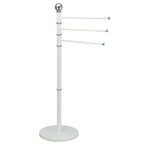 Piantana porta asciugamani a 3 rami in Acciaio - Bianco