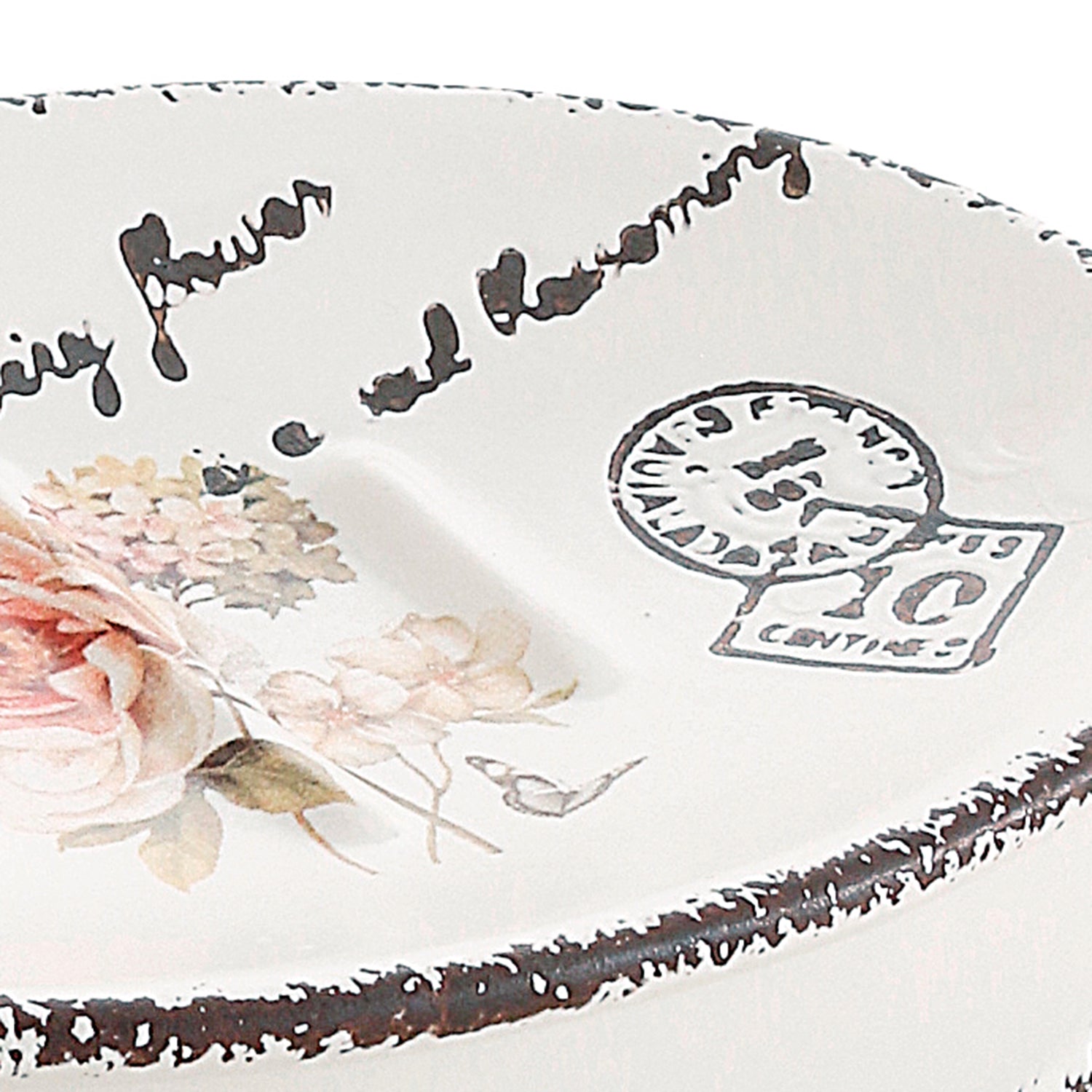 Portasapone da appoggio in ceramica Gedy serie Clothilde - Bianco