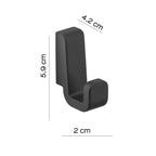 Appendiabiti 2 pezzi in Ottone e Cromall Gedy serie Samoa - Nero Matt