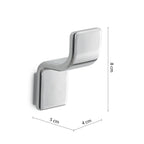 Appendiabiti a parete in Ottone e Acciaio AISI 304 Gedy serie Il Giglio - Cromato