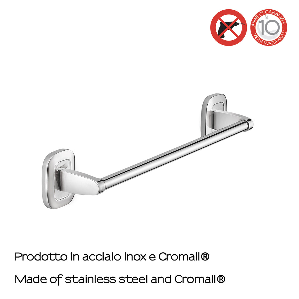 Porta asciugamani 35 cm a parete di Gedy serie Everest - Cromato