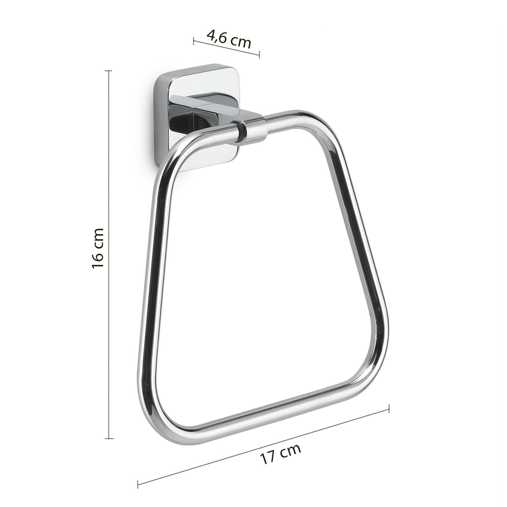 Portasalviette ad anello Gedy modello Tonga 17x4.6xH16 - Cromato