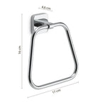 Portasalviette ad anello Gedy modello Tonga 17x4.6xH16 - Cromato