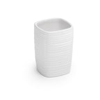 Portaspazzolini in ceramica Gedy serie Kelly - Bianco