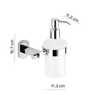 Dosasapone a parete con erogatore in metallo di Gedy serie Edera Plus - Cromato