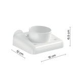 Portaspazzolini di Gedy serie Junior - Bianco