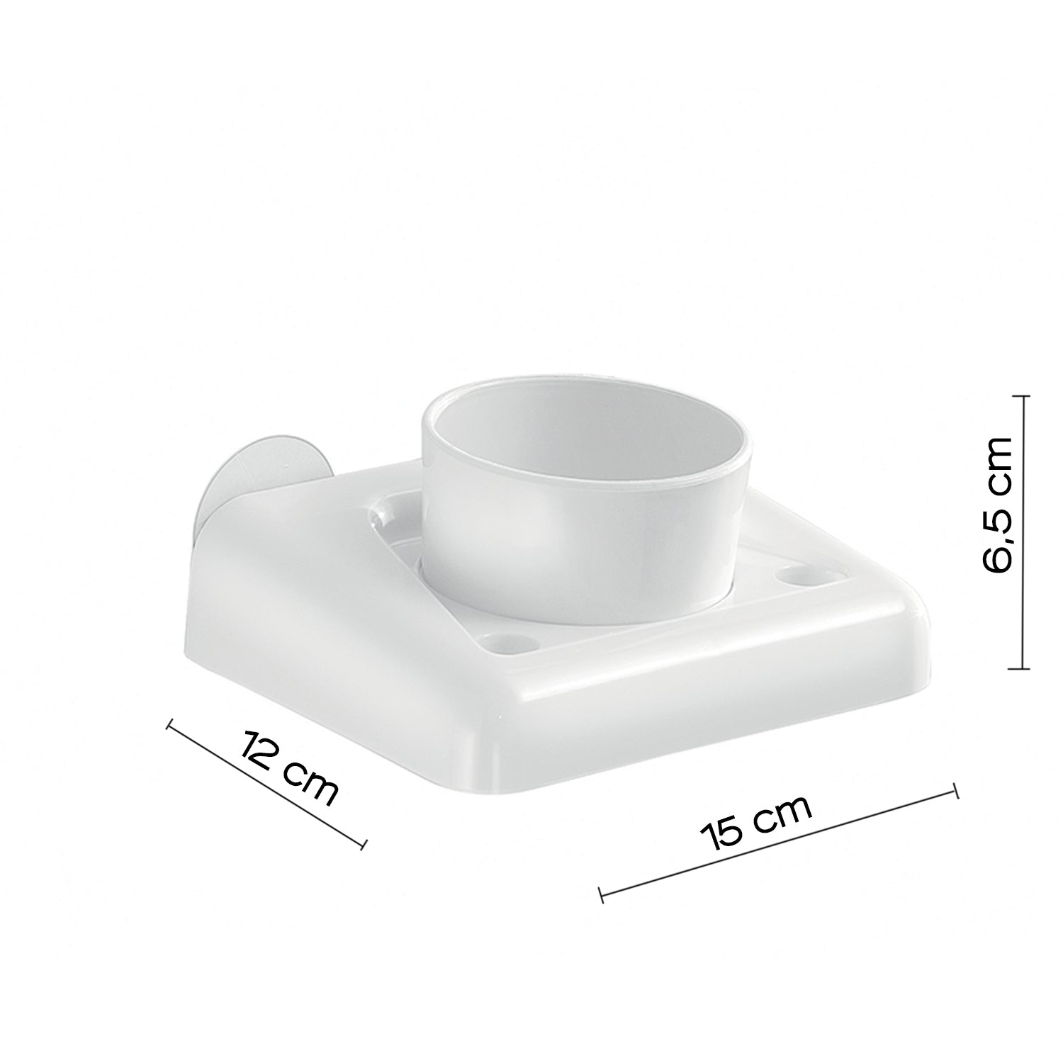 Portaspazzolini di Gedy serie Junior - Bianco