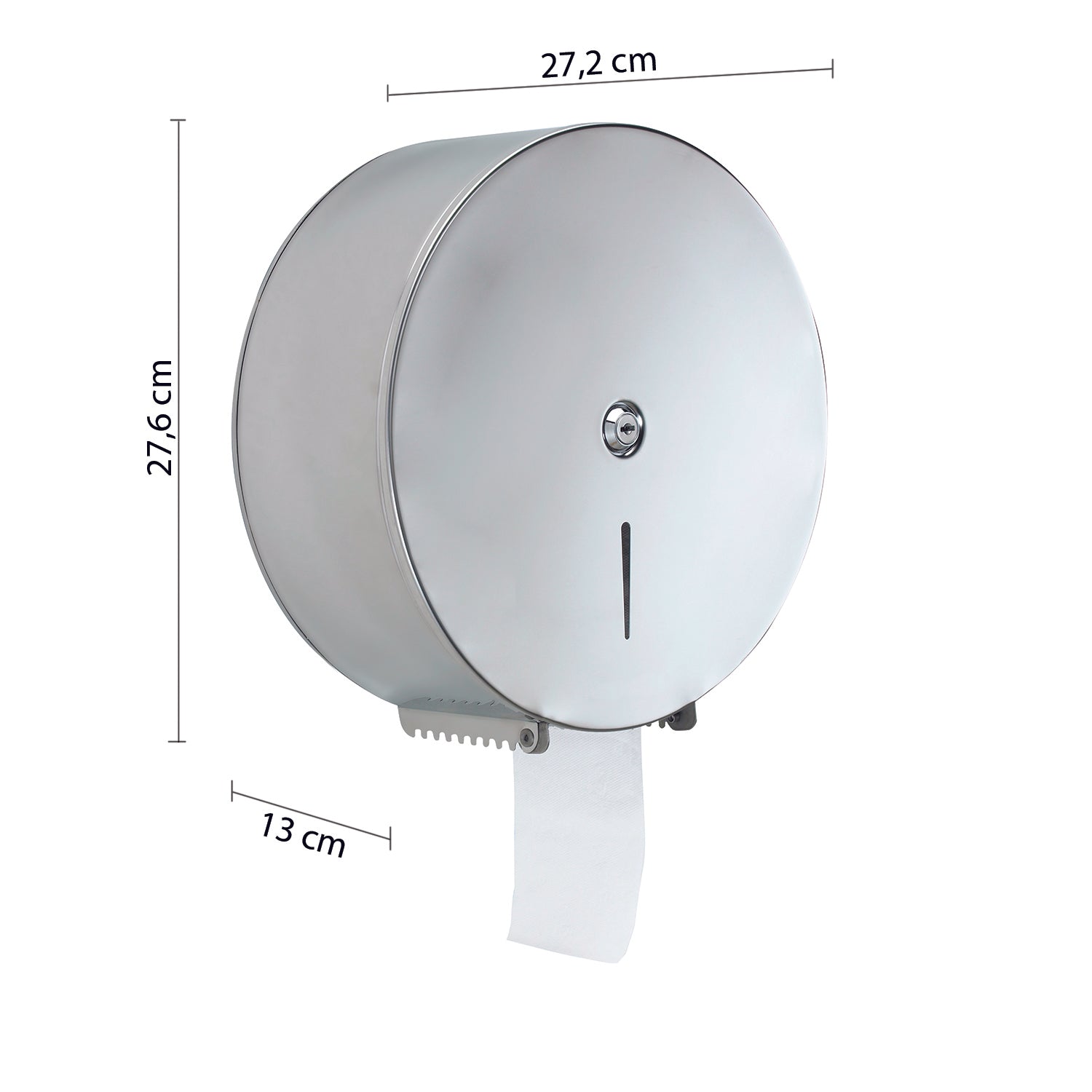 Distributore di carta igienica di max 26 cm in Acciaio Inox AISI 304 di Gedy - Spazzolato