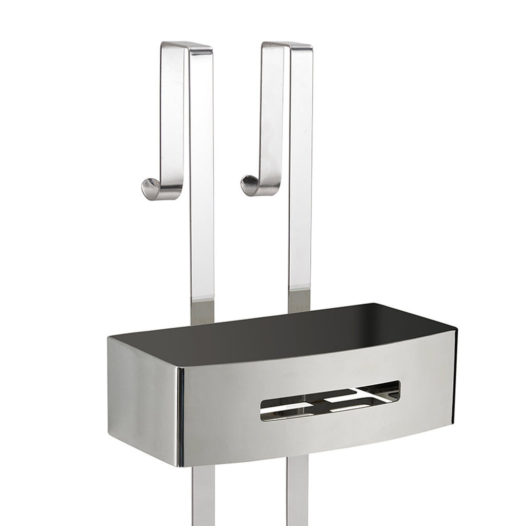 Portaoggetti doccia appendibile a 2 ripiani modello Poseidon di Gedy - Lucido