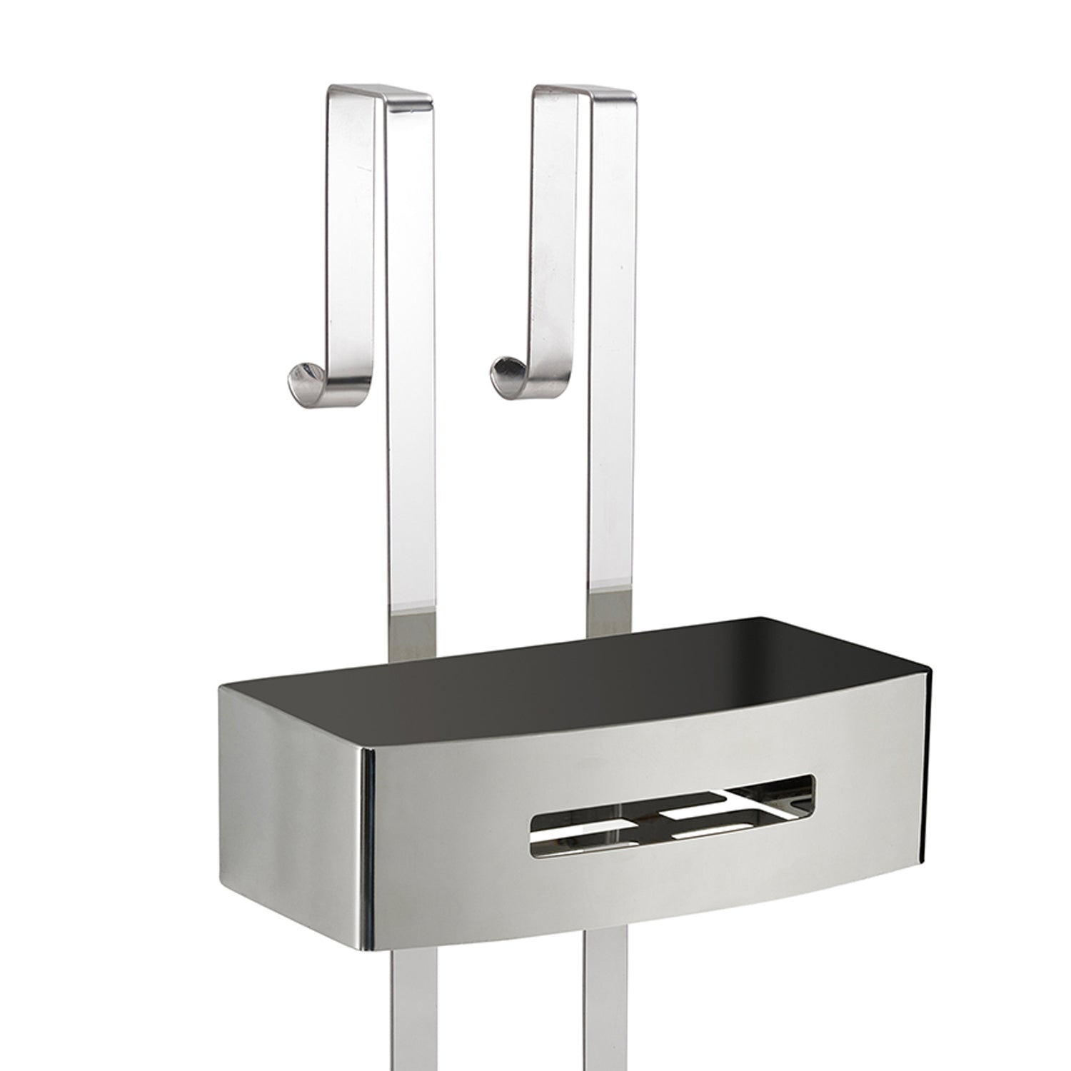 Portaoggetti doccia appendibile a 2 ripiani modello Poseidon di Gedy - Lucido