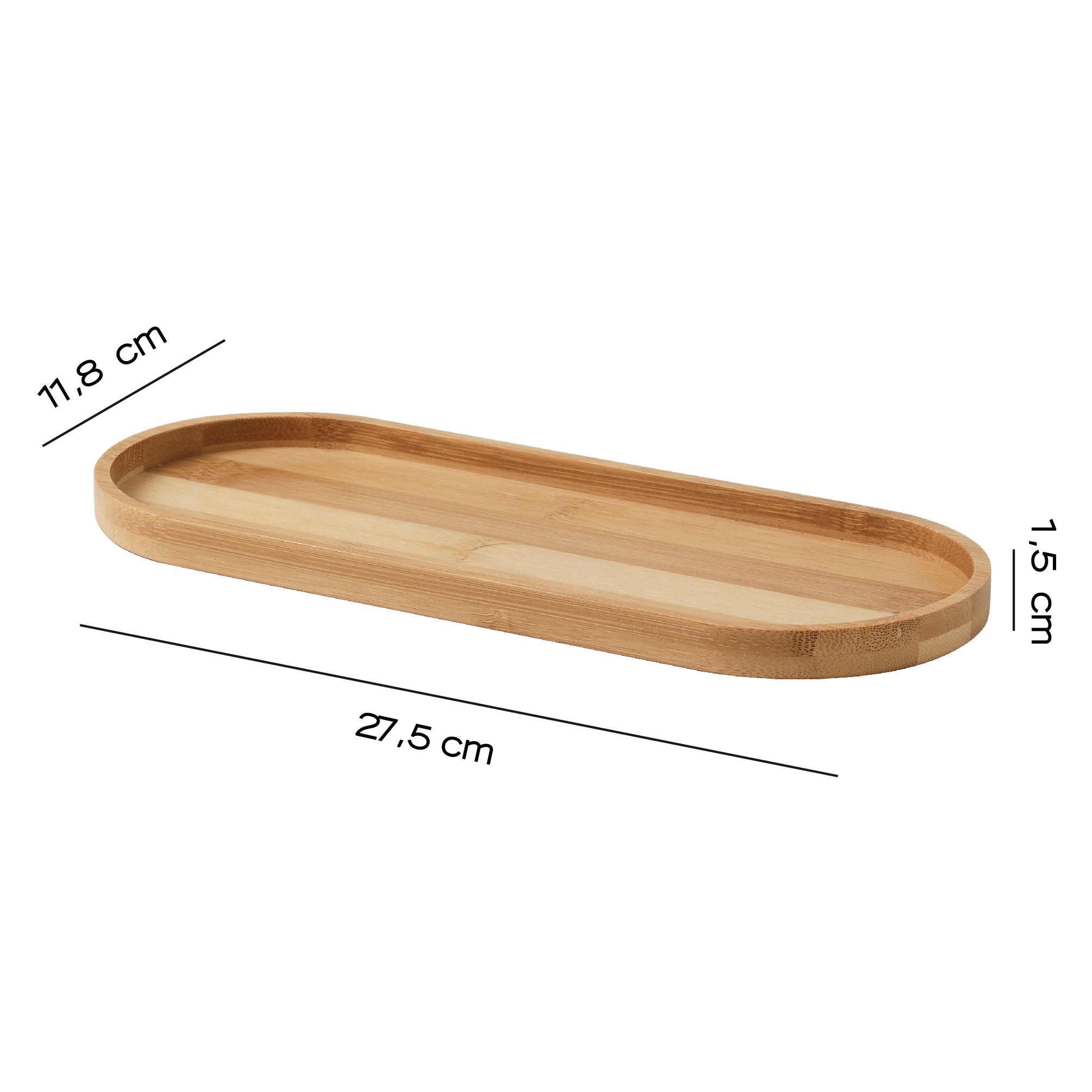 Vassoio portaoggetti da appoggio Gedy serie Thea - Naturale