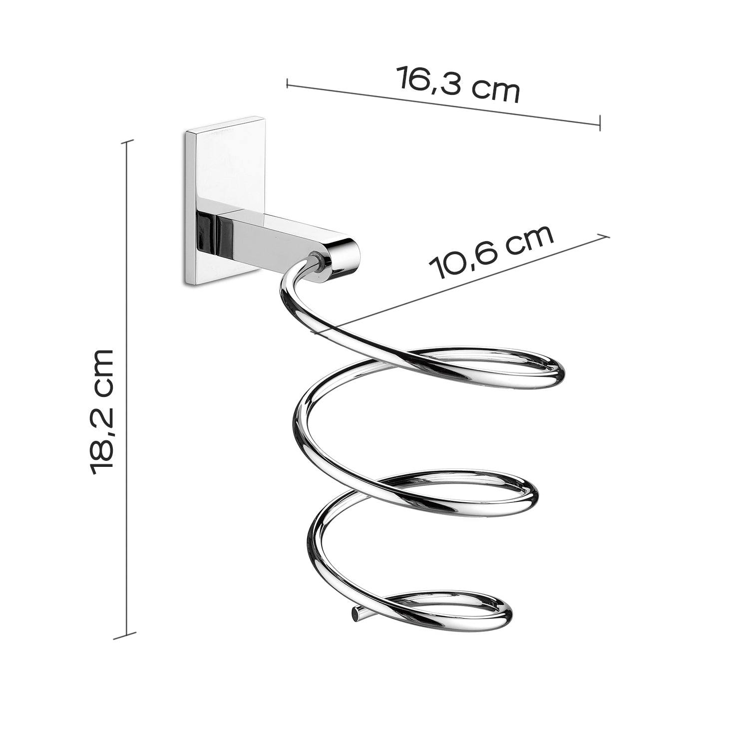 Porta phon in Acciaio Inox e Cromall di Gedy - Cromato