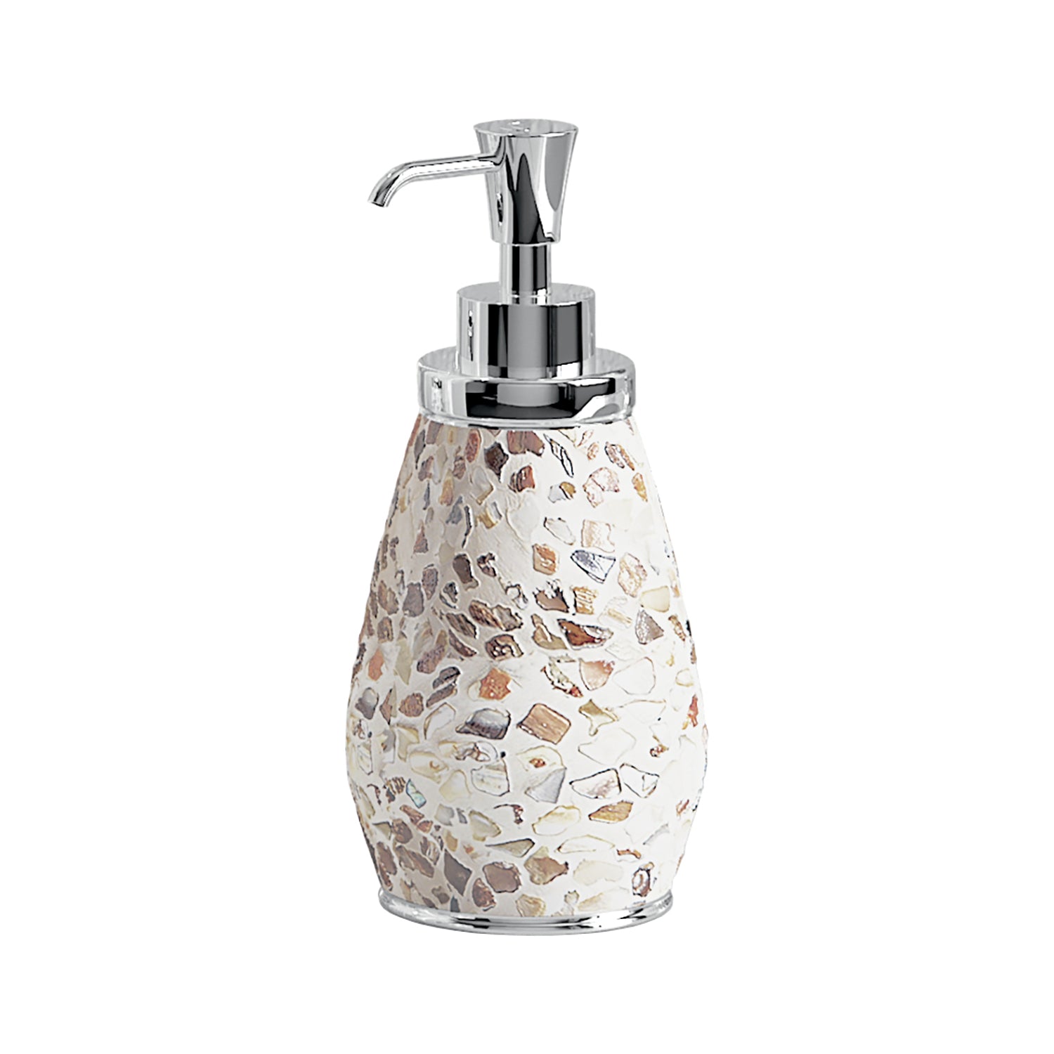 Dispenser sapone in ceramica e madreperla Gedy serie Marina - Crema