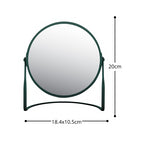 Specchio ingranditore da tavolo su base in acciaio modello Akira colore verde scuro