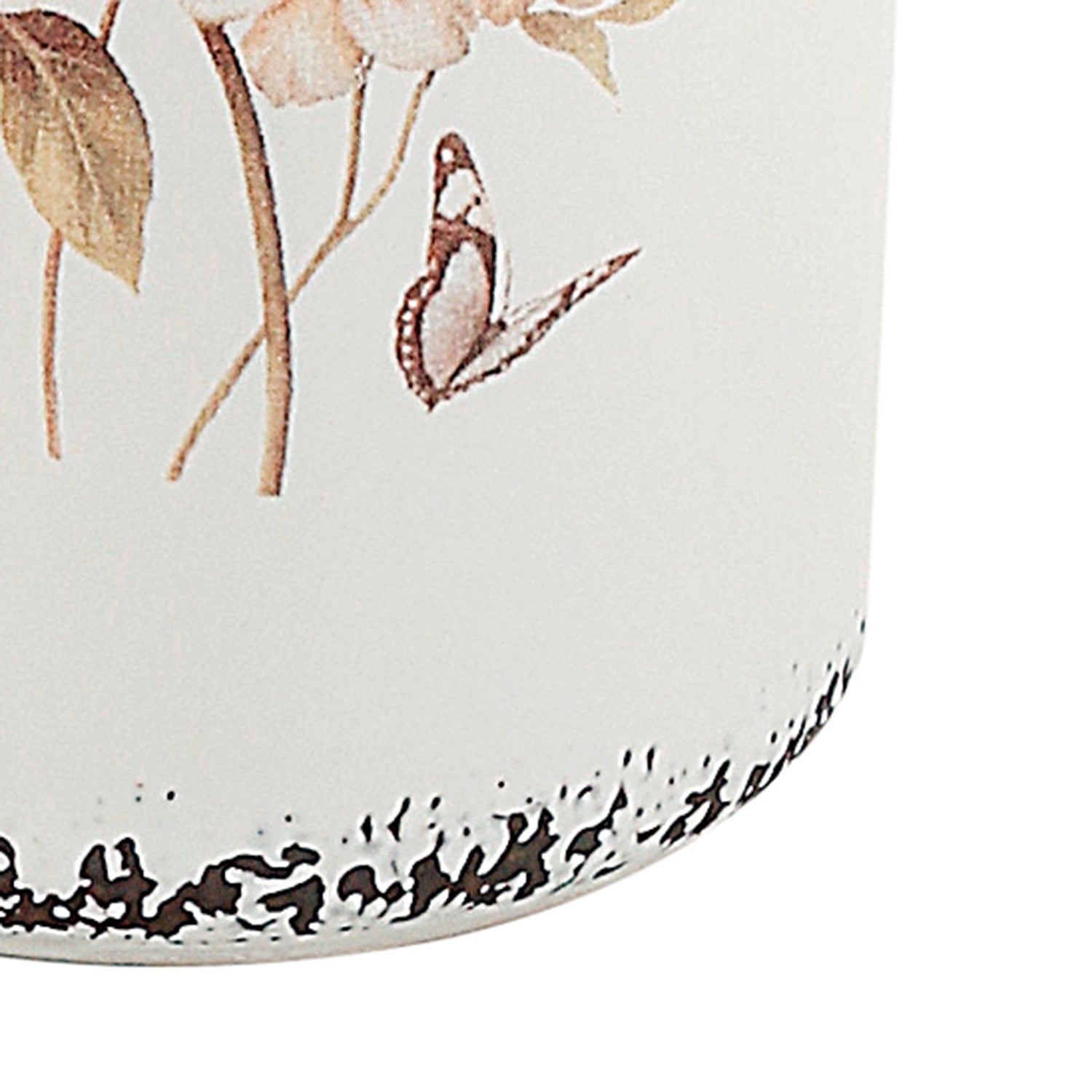 Portaspazzolini da appoggio in ceramica Gedy serie Clothilde - Bianco