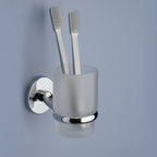 Portaspazzolini a muro Vermont Pro di Gedy - Cromato