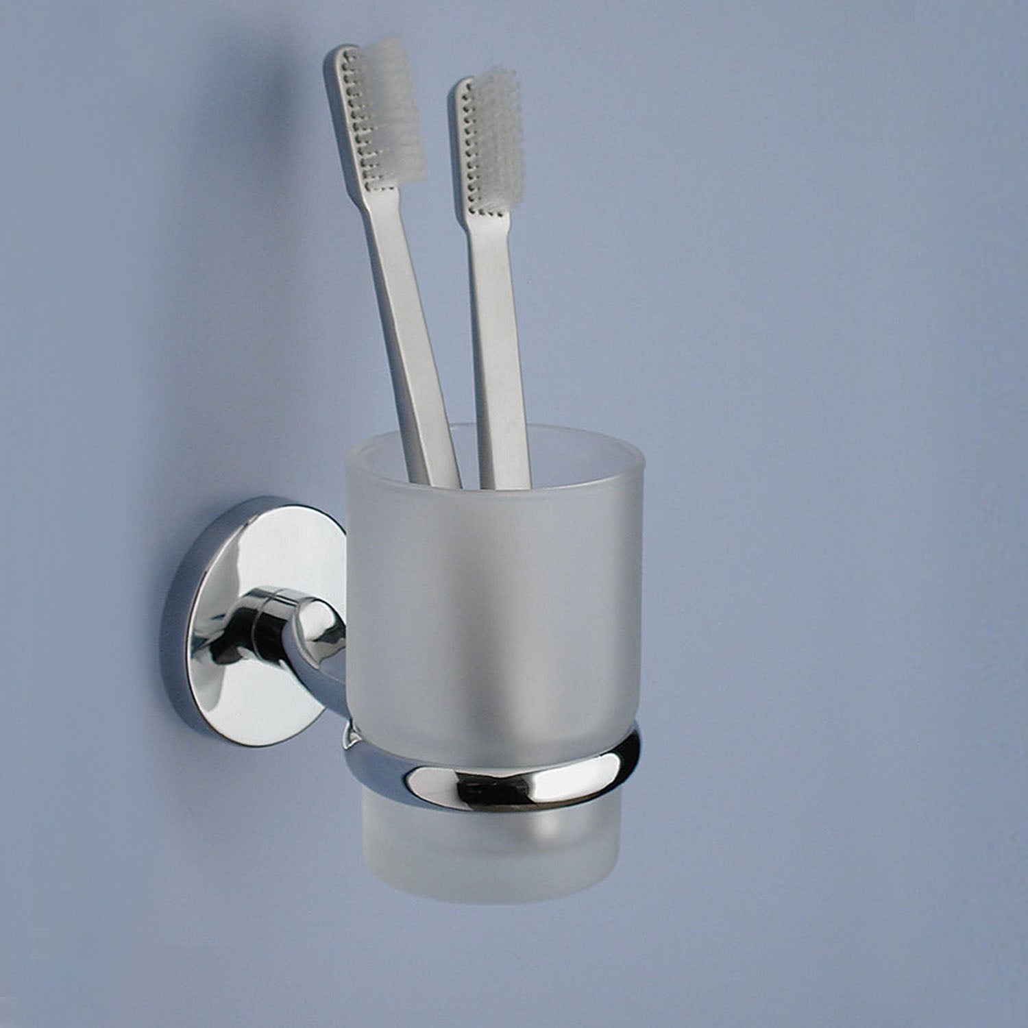Portaspazzolini a muro Vermont Pro di Gedy - Cromato
