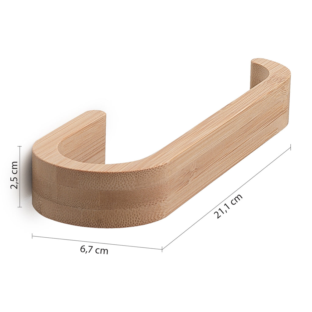 Portasalviette ad anello in bambÃ¹ Gedy serie Himalaya - Naturale