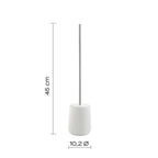 Scopino da appoggio Gedy modello Marika con ciuffo in setole - Bianco