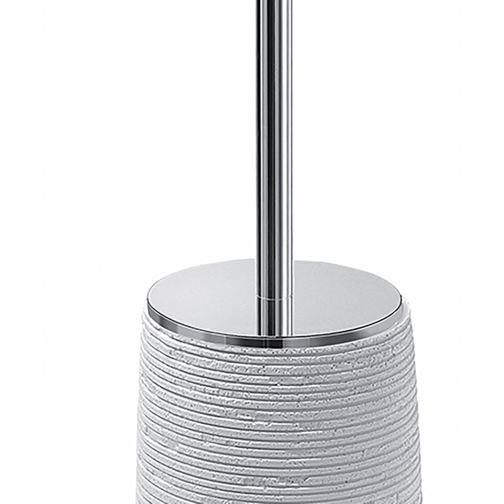 Scopino da appoggio in resina Gedy serie Gemini - Bianco