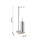 Piantana portarotolo e porta scopino ArtÃ¹ di Gedy - Beige