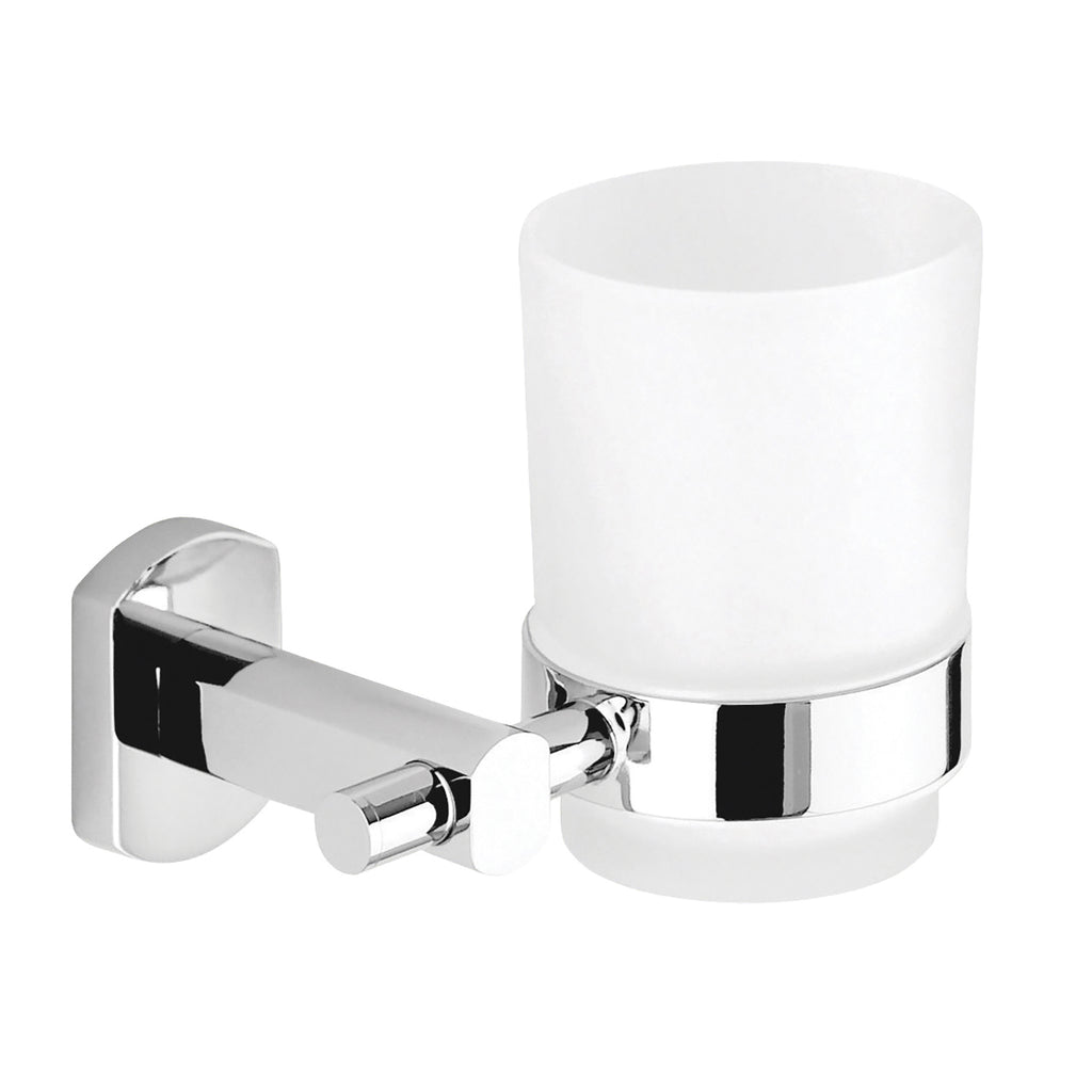 Portaspazzolini a parete di Gedy serie Edera Plus - Cromato