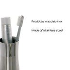 Portaspazzolini in Acciaio Inox Gedy serie Primula - Lucido/Spazzolato