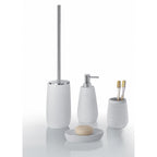 Scopino da appoggio in resina Gedy serie Gemini - Bianco