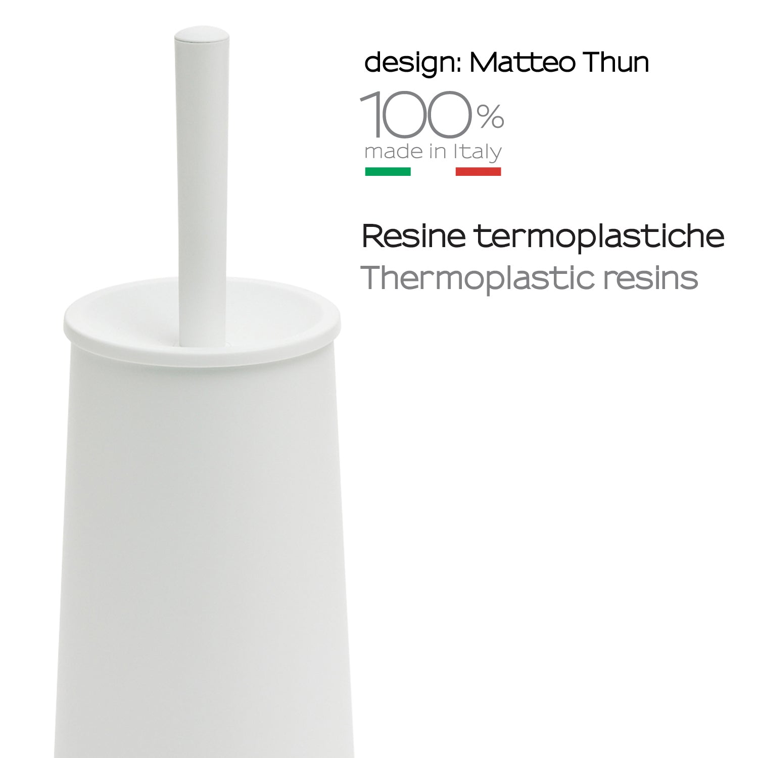 Scopino da appoggio di Gedy modello Oscar - Bianco