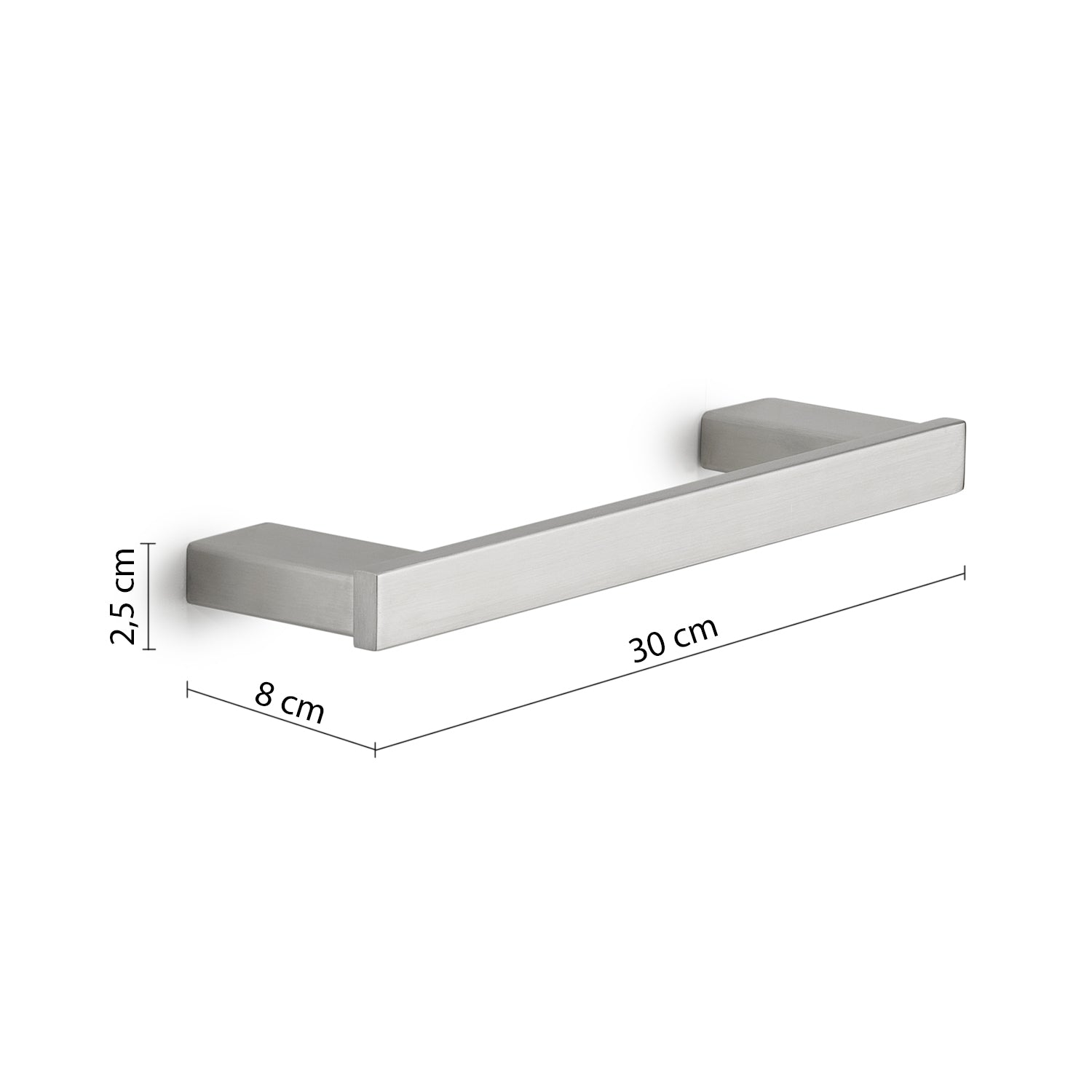 Portasalviette 30 cm in Acciaio Inox AISI 304 e Cromall Maui di Gedy - Spazzolato
