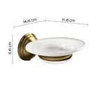 Portasapone a parete di Gedy serie Romance - Bronzo