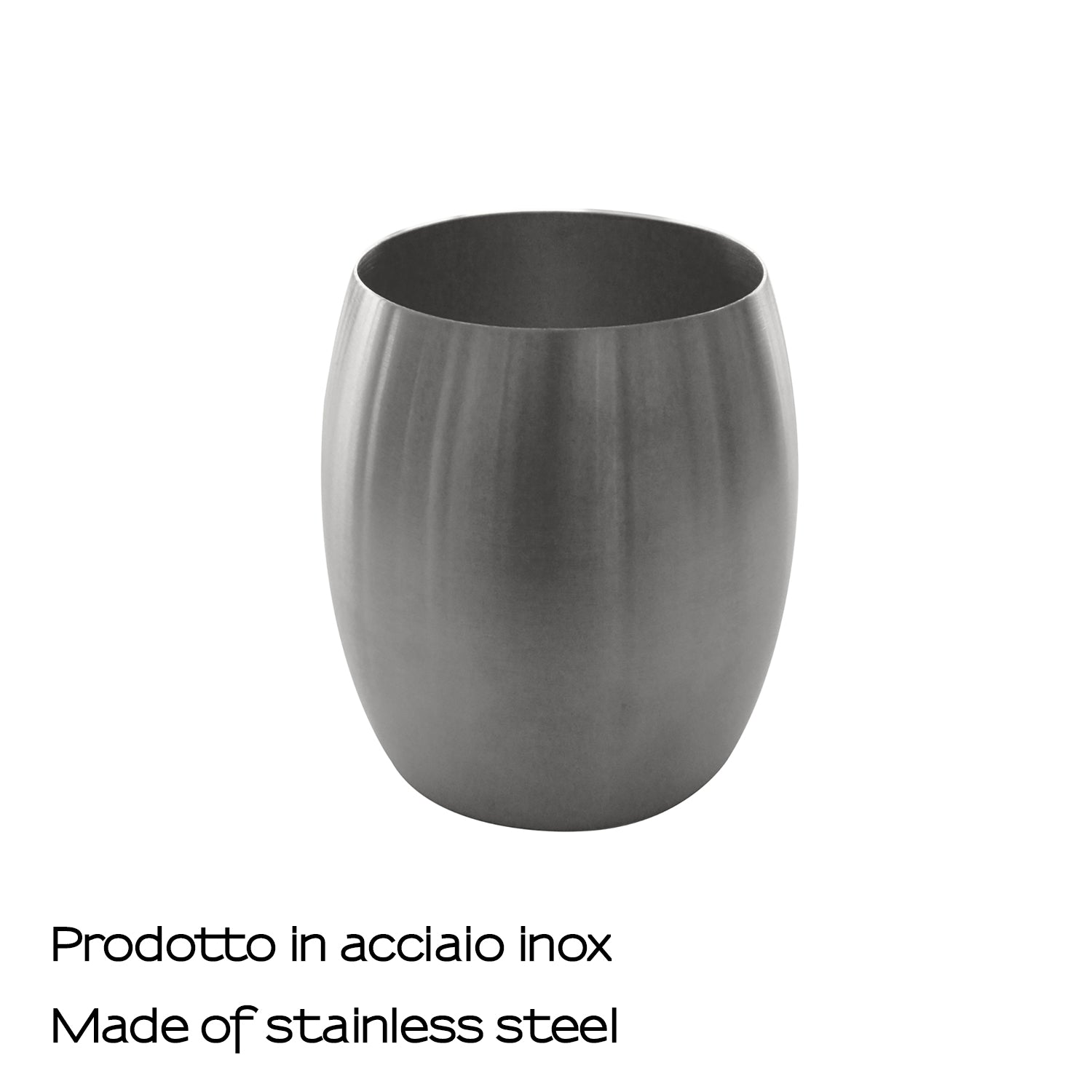 Portaspazzolini in Acciaio Inox Gedy serie Nigella - Spazzolato