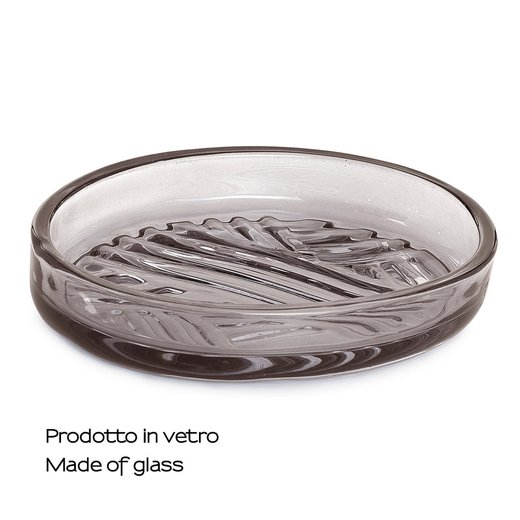 Portasapone in vetro Gedy serie Corinne - Trasparente