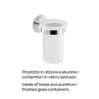 Portaspazzolini a muro Gedy serie Gea - Cromato