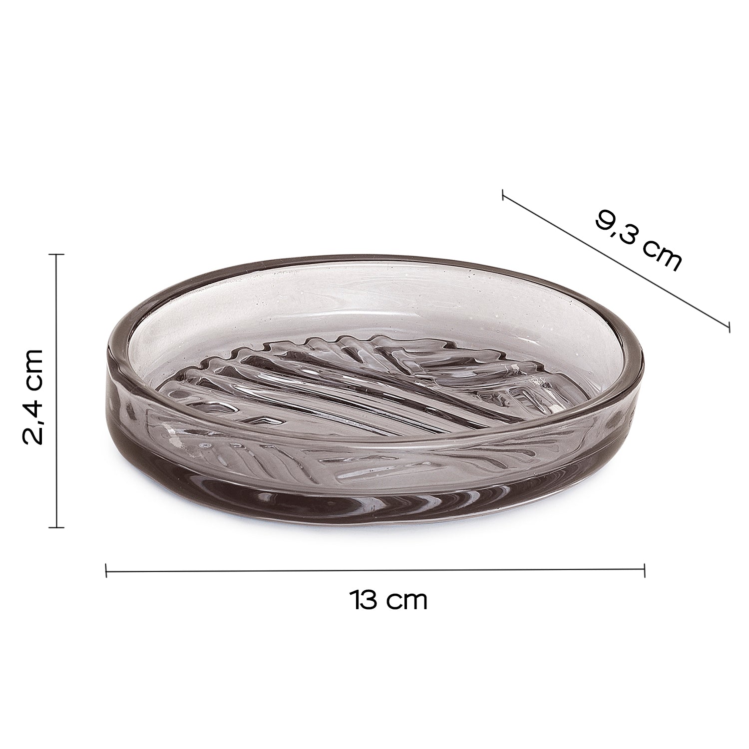 Portasapone in vetro Gedy serie Corinne - Trasparente