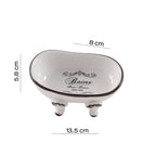 Portasapone da appoggio in ceramica Gedy serie Amelie - Bianco