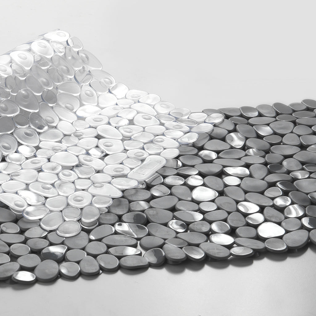 Tappeto antiscivolo doccia 35x70 modello River di Gedy - Trasparente