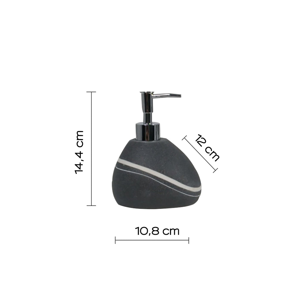 Dosasapone da appoggio con erogatore Gedy serie Yvonne - Grigio