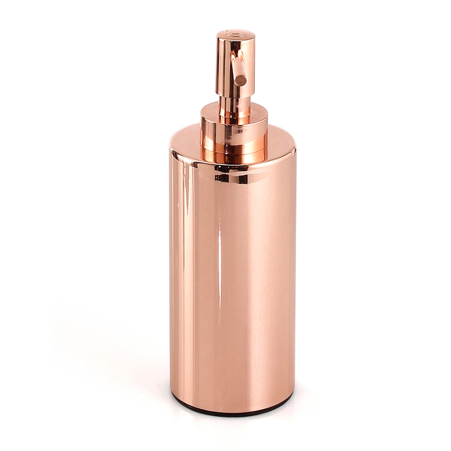 Dispenser sapone in Acciaio Inox con erogatore in plastica ramata di Gedy serie Elettra - Rame