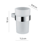 Portaspazzolini in ottone e Cromall Gedy serie Canarie - Cromato