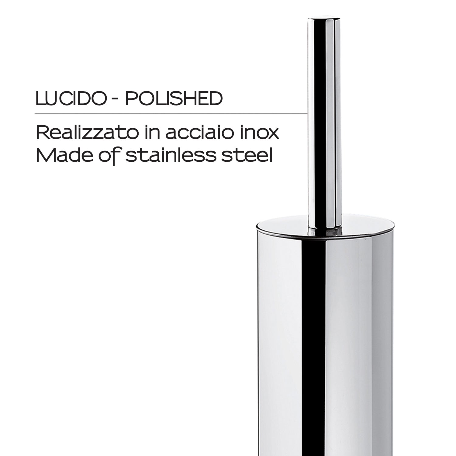 Scopino a parete di Gedy serie Edera Plus - Cromato