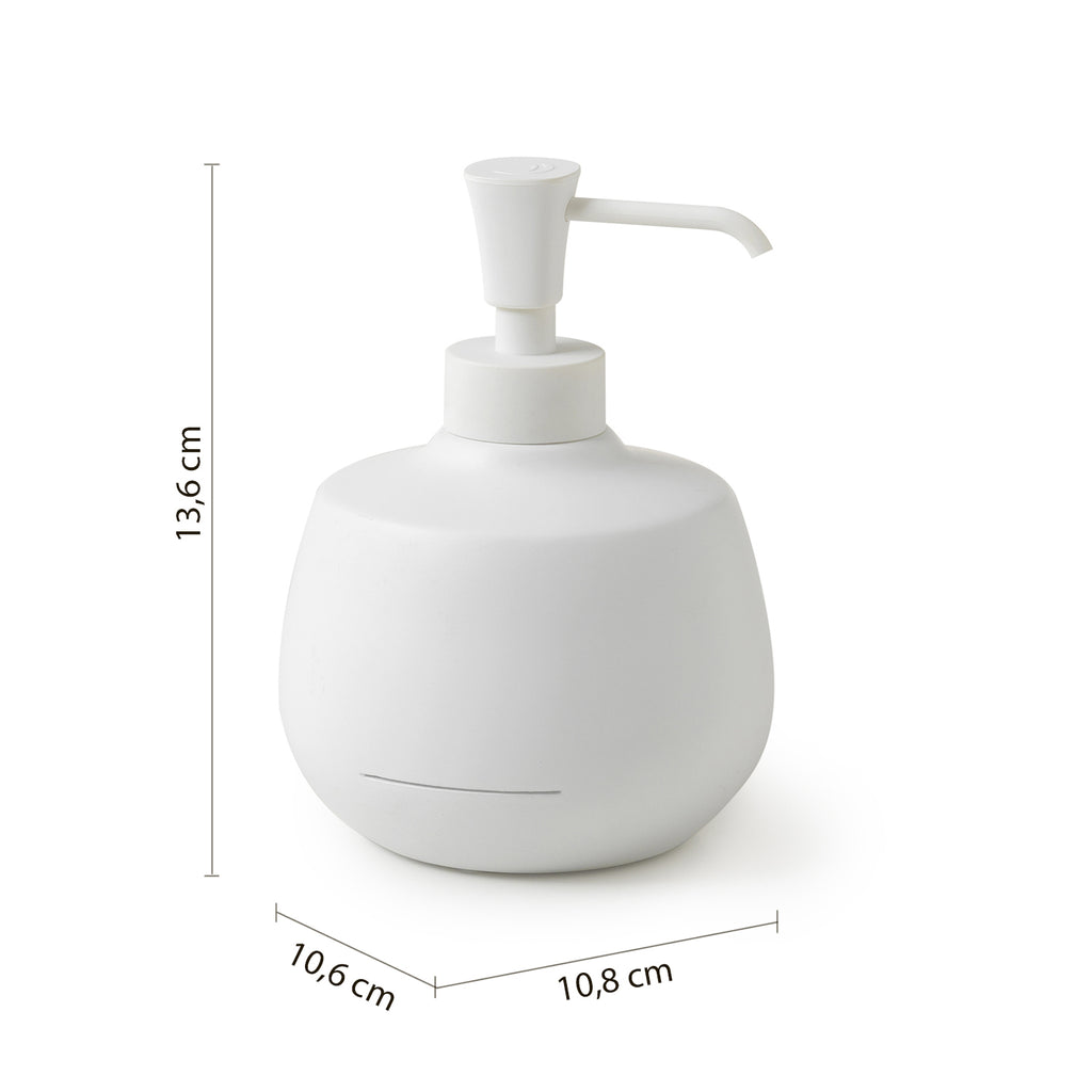 Dosasapone in resina Gedy serie Kira - Bianco