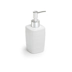 Dispenser sapone in ceramica con erogatore cromato Gedy serie Kelly - Bianco