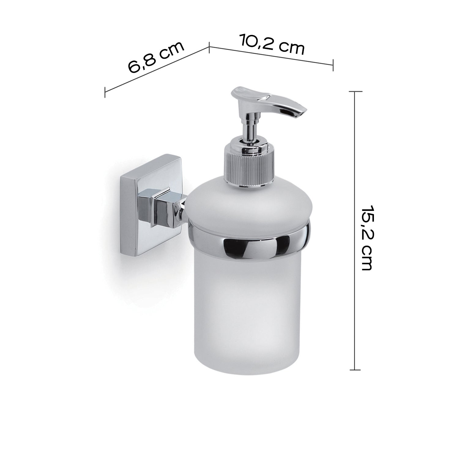 Dispenser sapone a muro di Gedy serie Olimpo - Cromato