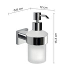 Dosasapone con erogatore in Cromall Gedy serie Fuji - Cromato