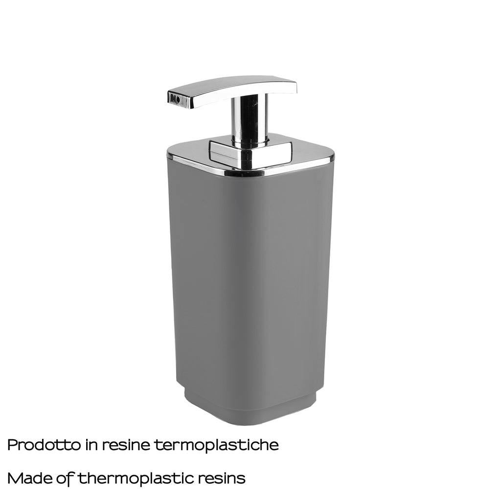 Dosasapone da appoggio Gedy serie Seventy - Grigio