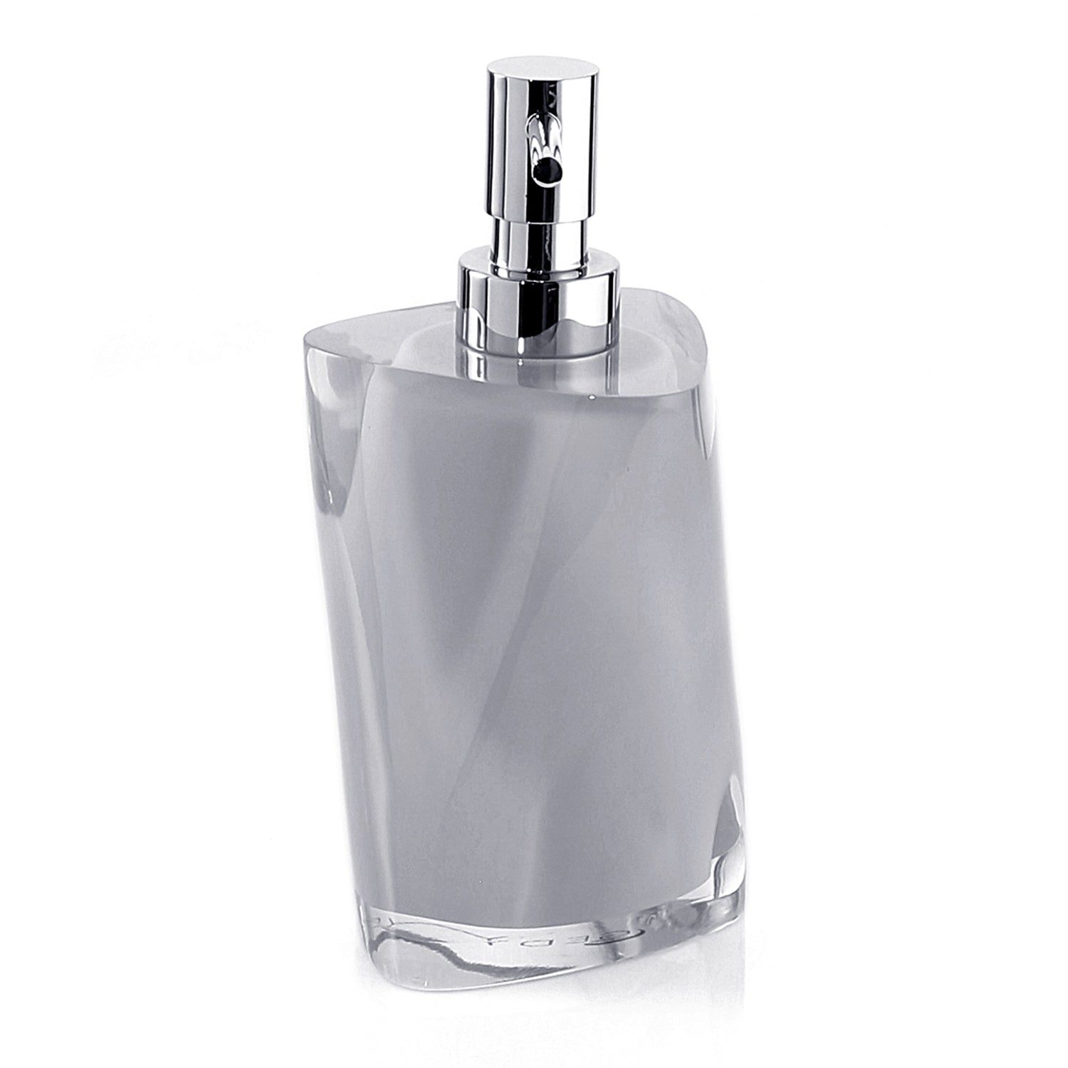 Dispenser sapone con erogatore in metallo Gedy serie Twist - Argento